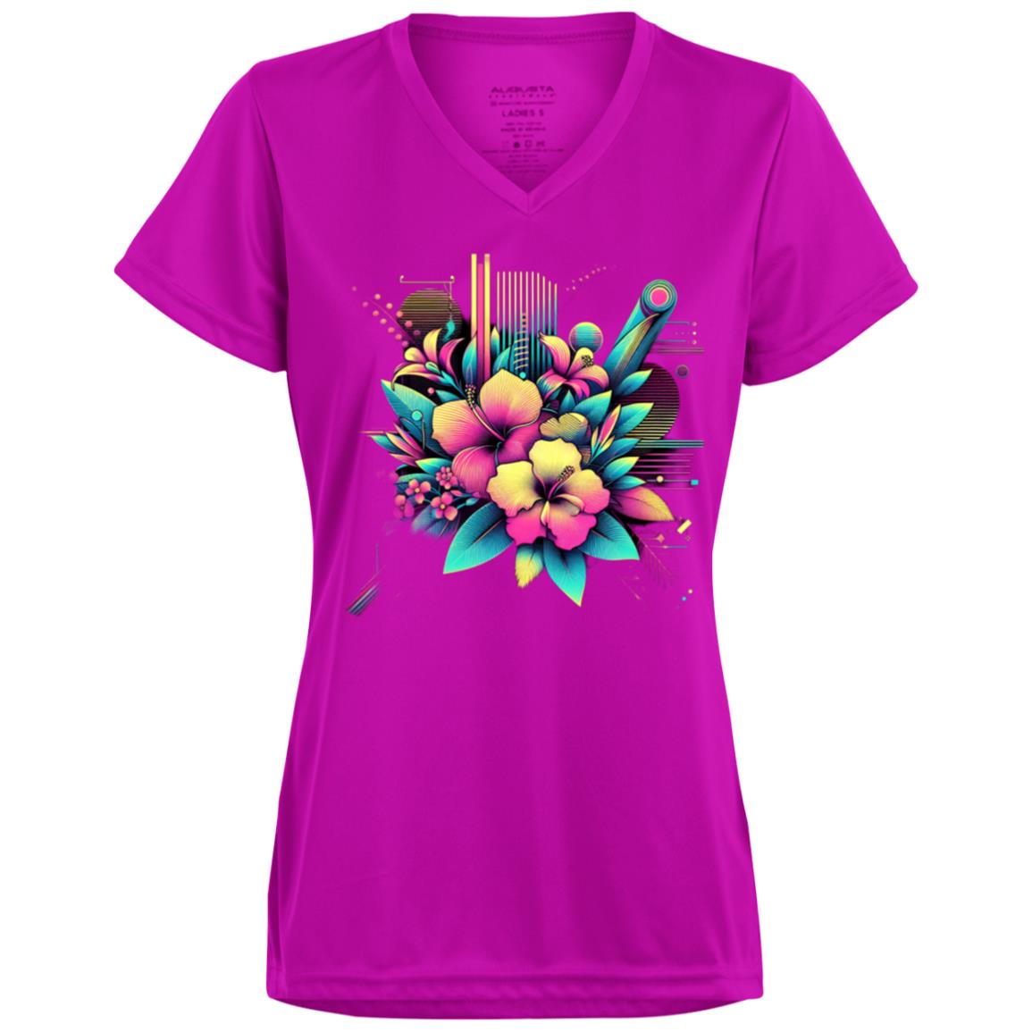 Neon Flowers Woman's Tee