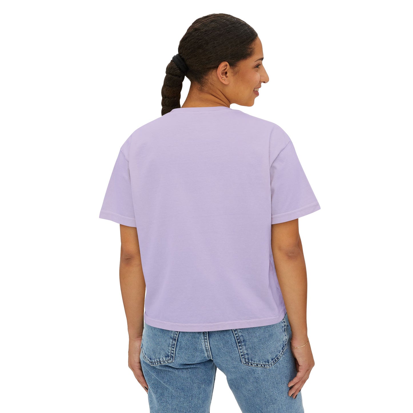 Women's Boxy Tee with Dripping Heart Design - Casual T-Shirt, Summer Essentials, Valentine's Gift, Trendy Top, Heart Graphic Tee