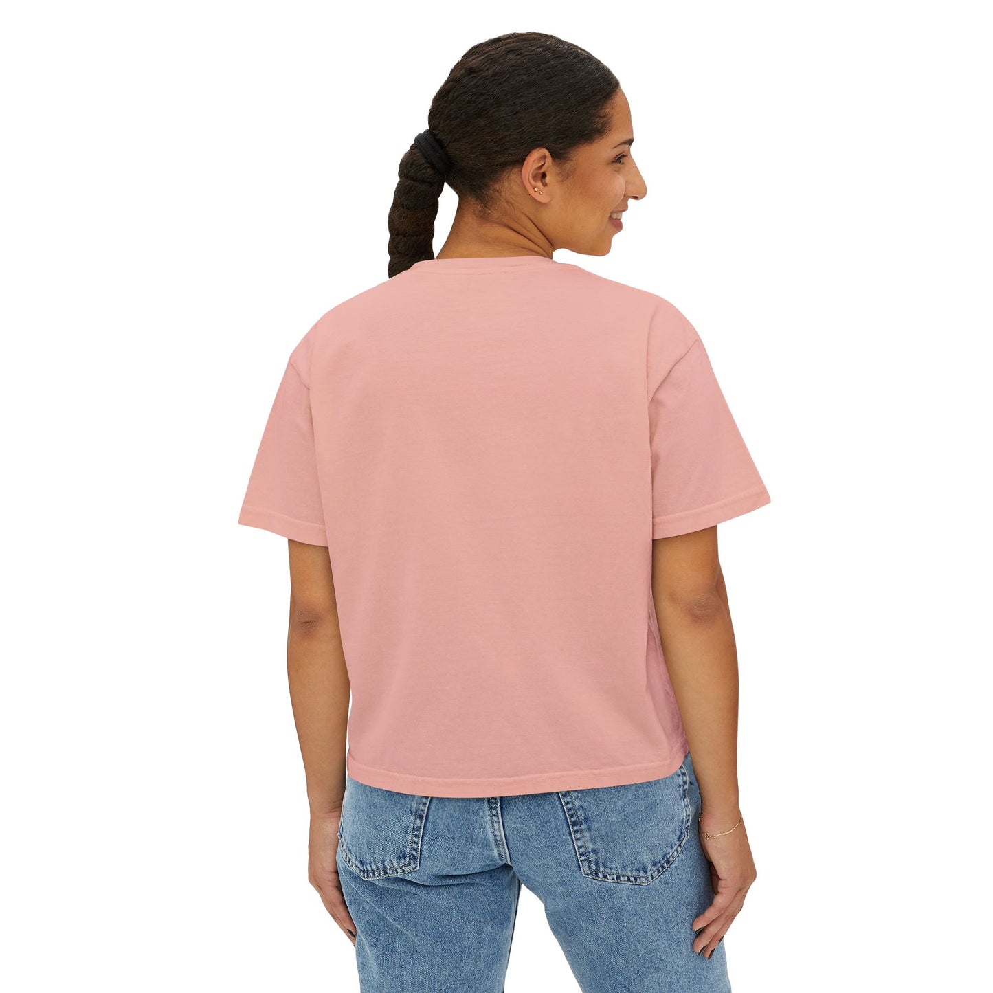 Women's Boxy Tee with Dripping Heart Design - Casual T-Shirt, Summer Essentials, Valentine's Gift, Trendy Top, Heart Graphic Tee