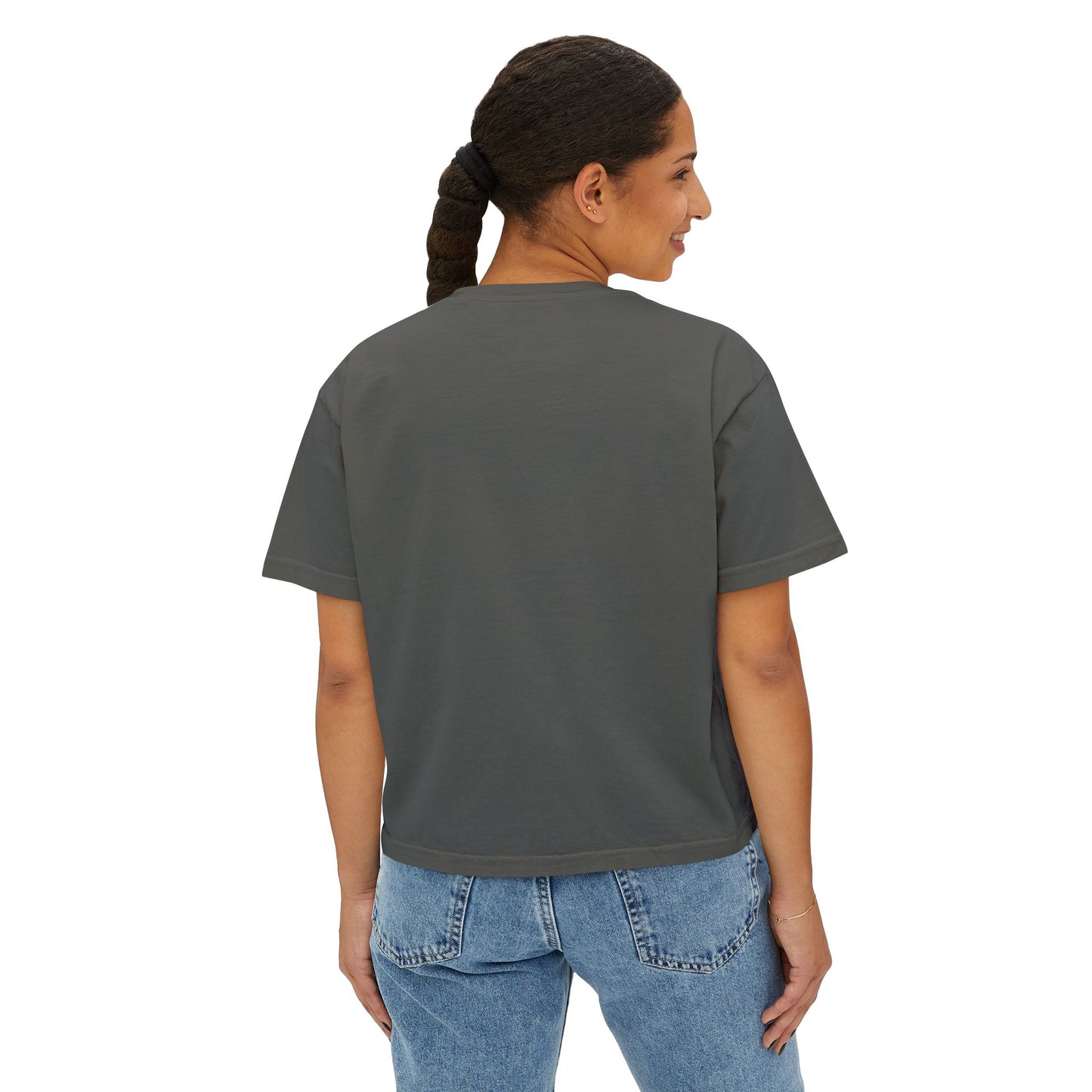 Women's Boxy Tee with Dripping Heart Design - Casual T-Shirt, Summer Essentials, Valentine's Gift, Trendy Top, Heart Graphic Tee