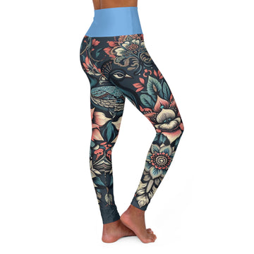 High Waisted Yoga Leggings (AOP)