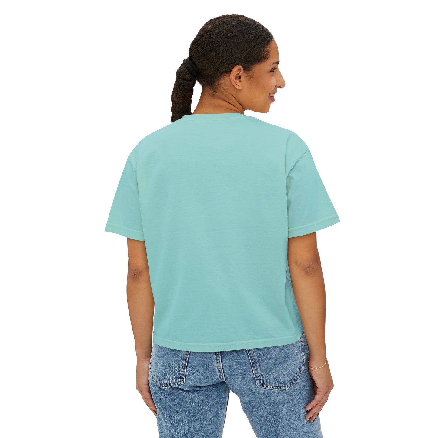Women's Boxy Tee with Dripping Heart Design - Casual T-Shirt, Summer Essentials, Valentine's Gift, Trendy Top, Heart Graphic Tee