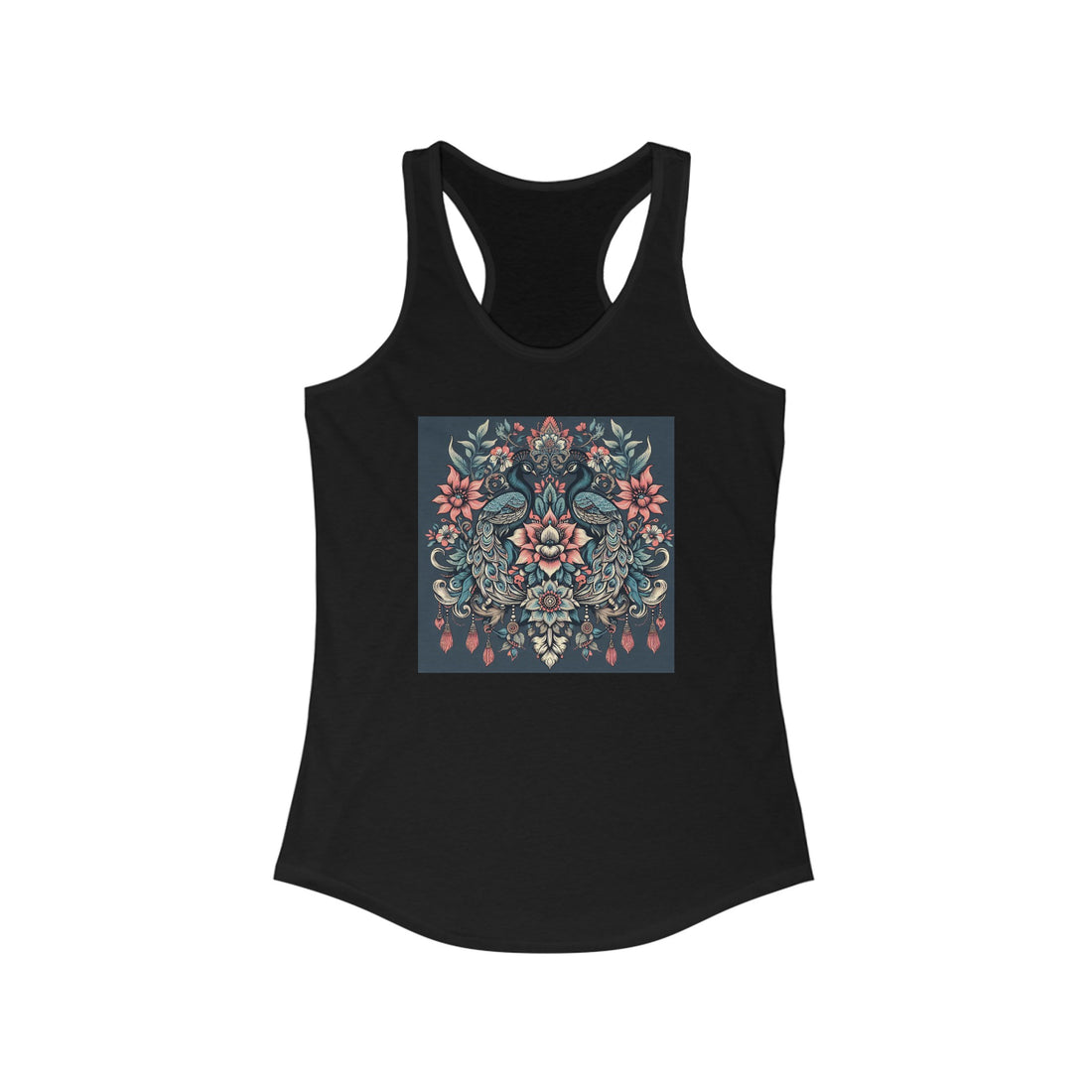 Women's Ideal Racerback Peacock Tank