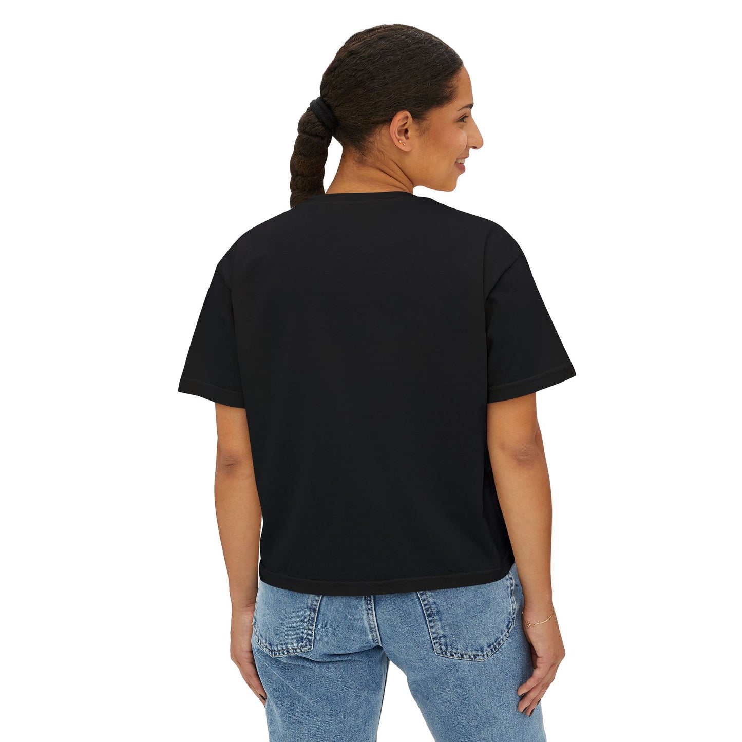 Women's Boxy Tee with Dripping Heart Design - Casual T-Shirt, Summer Essentials, Valentine's Gift, Trendy Top, Heart Graphic Tee
