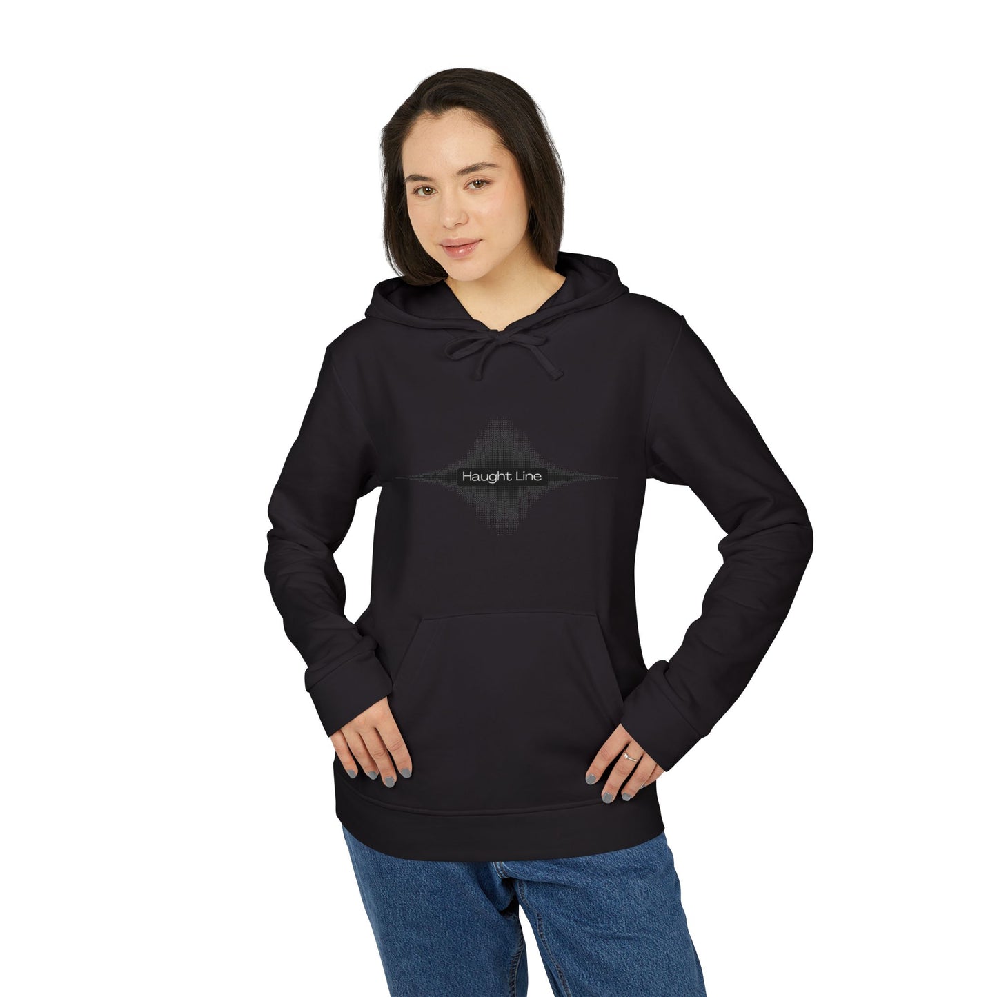 Fleece Hoodie - Audio Static Design by Haught Line Clothes