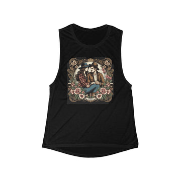 Women's Flowy Western Couple Tank