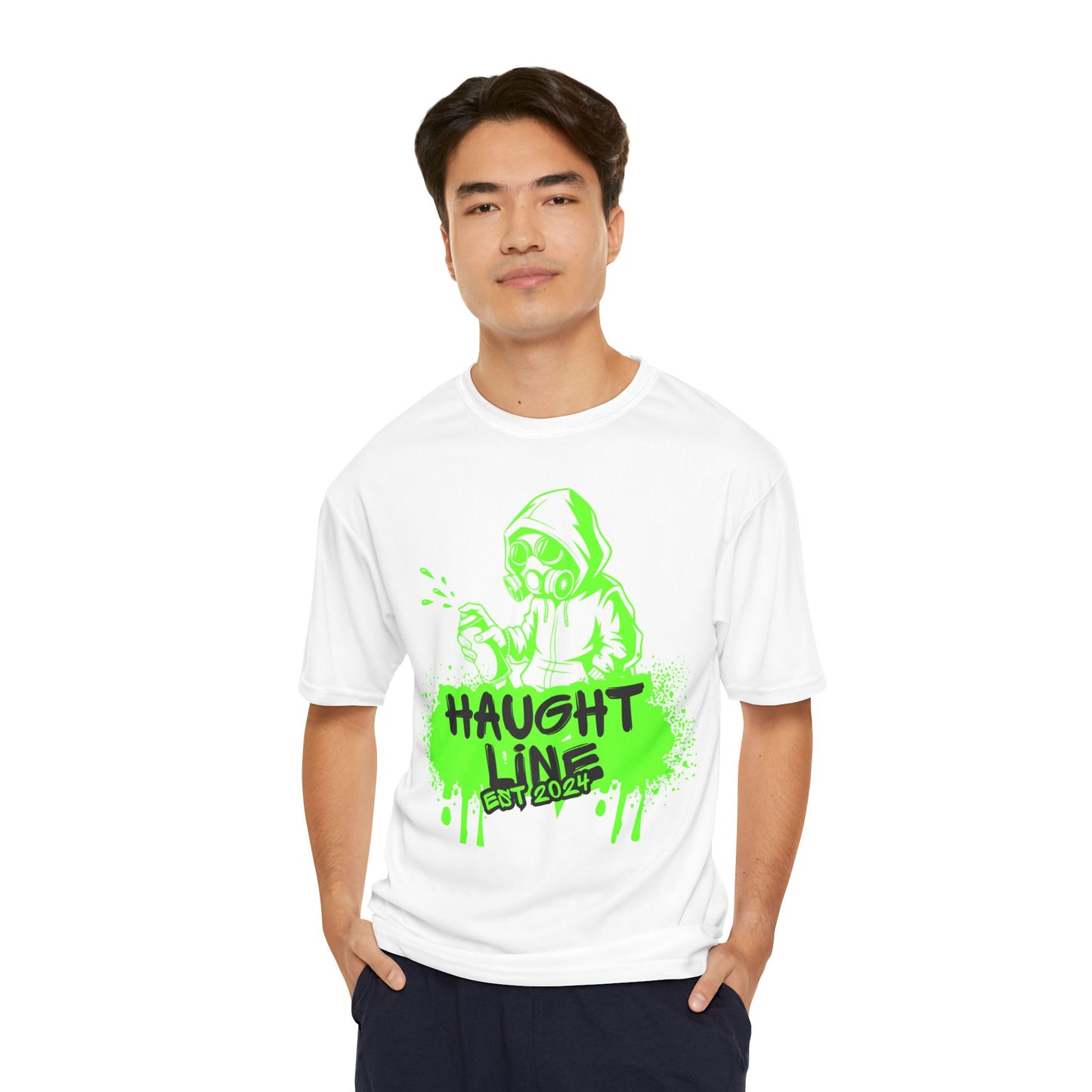 Men's Performance T-Shirt with Haught Line Design | Activewear, Sports Shirt, Gift for Him, Casual Tee, Summer Essentials