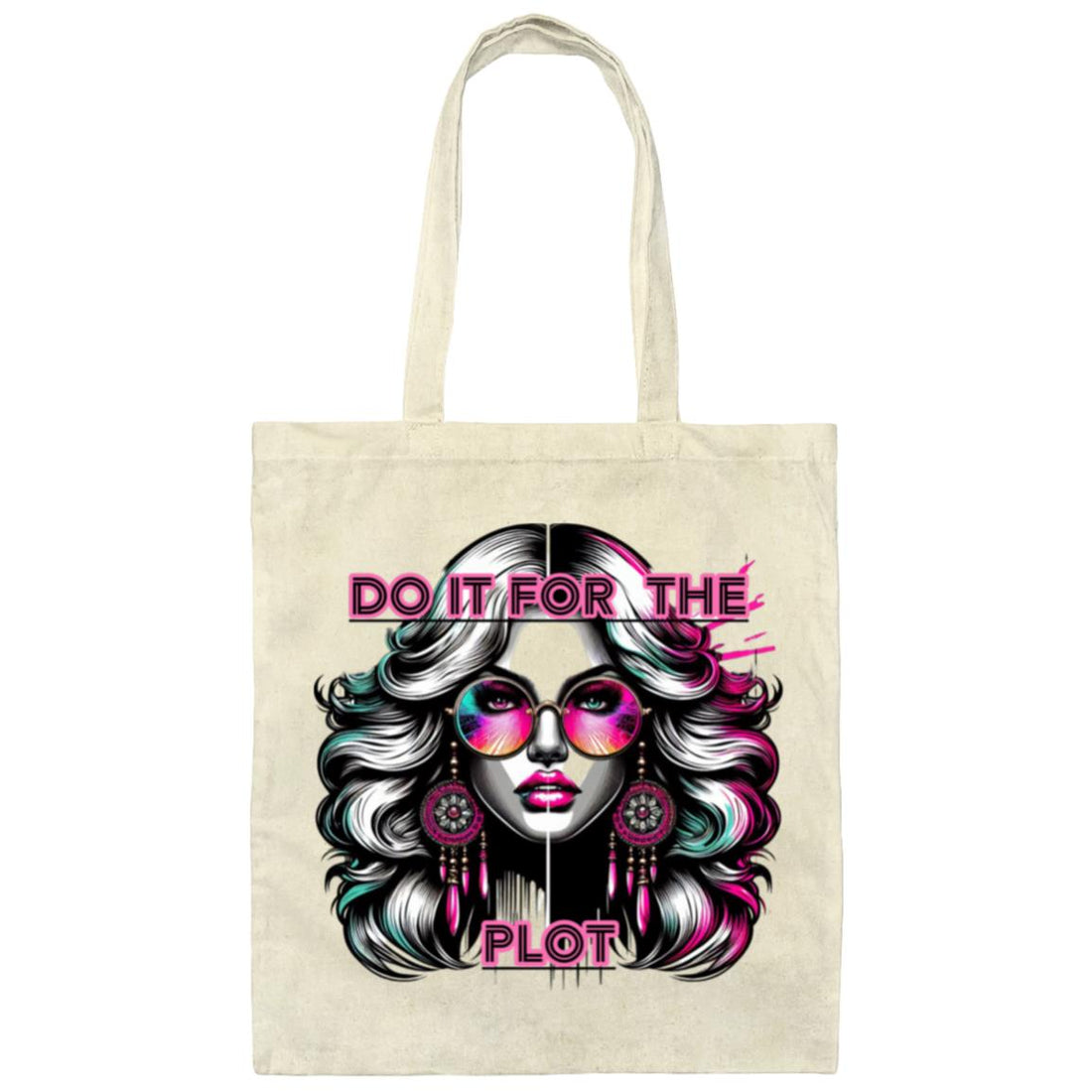 Do It For The Plot Canvas Tote